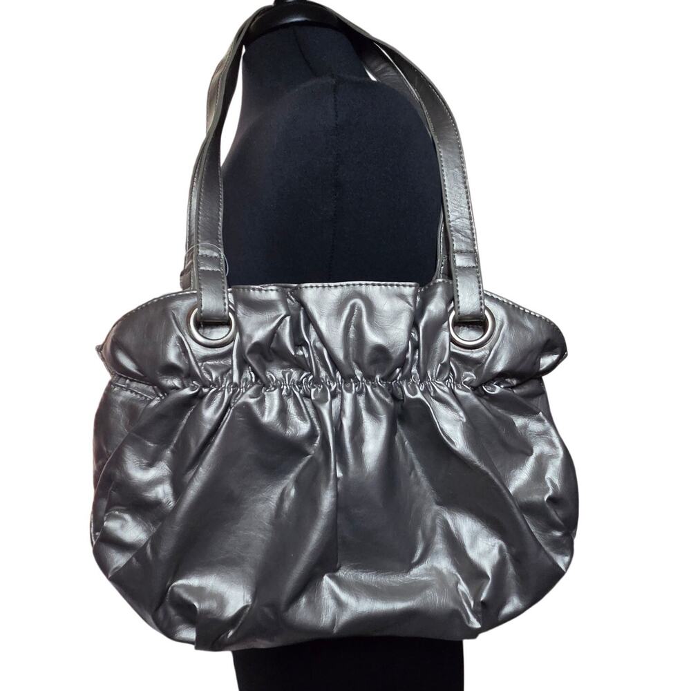 Metallic Rouche Side Purse New with Tag